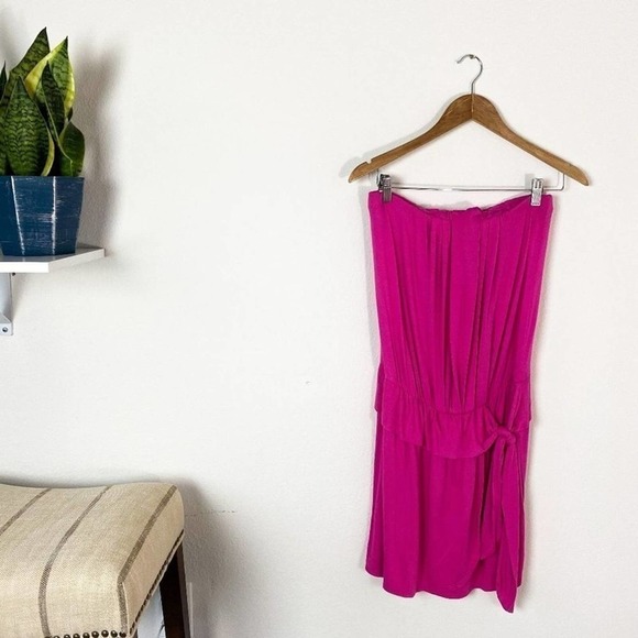 Ella Moss Pink Mini Strapless Tube Dress - Picture 1 of 7